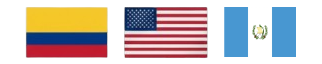 Banderas Colombia y USA